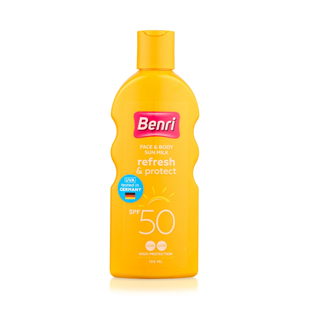 Benri Freshness &amp; Protection Sun Milk 50SPF 150 ml