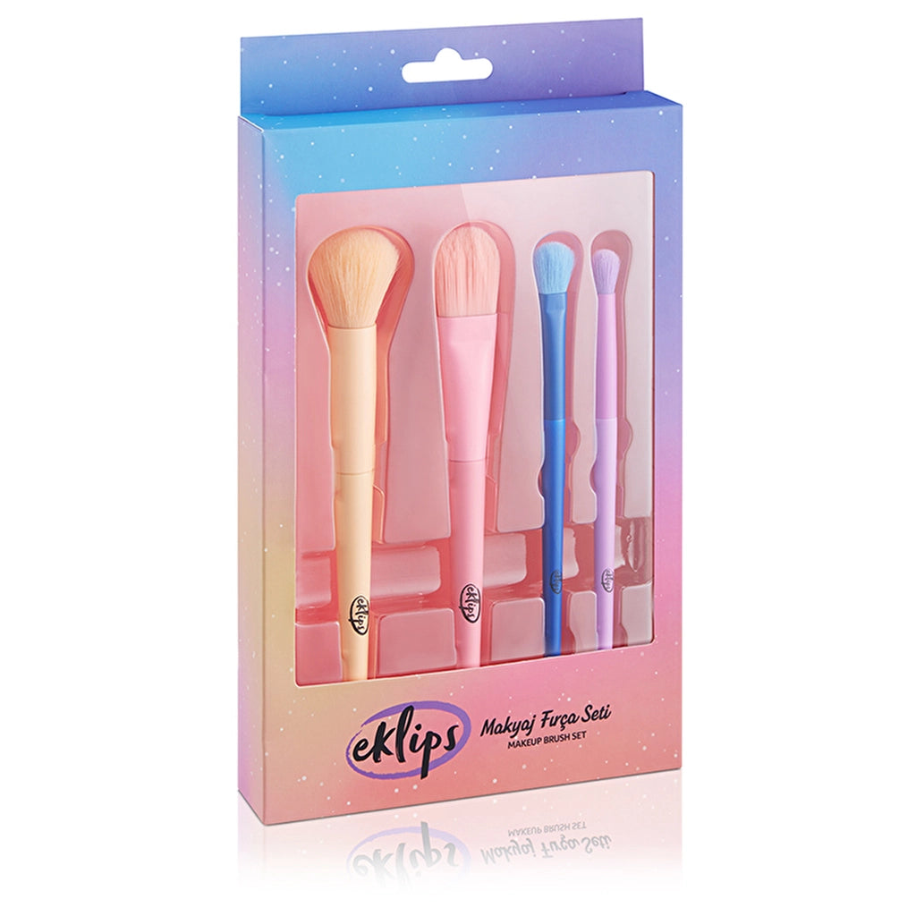 Eklips Colorful Makeup Brush Set