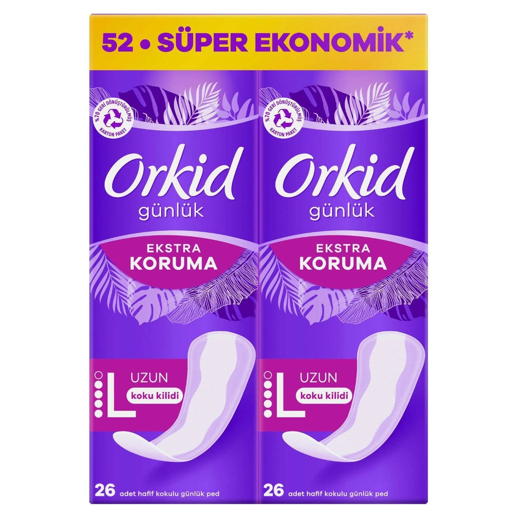 Orkid Daily Protection Eco Long Daily Pads 52 Pack