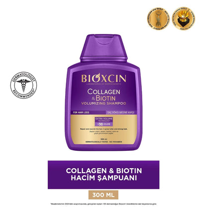 Bioxcin Collagen &amp; Biotin Volume Shampoo 300 ml