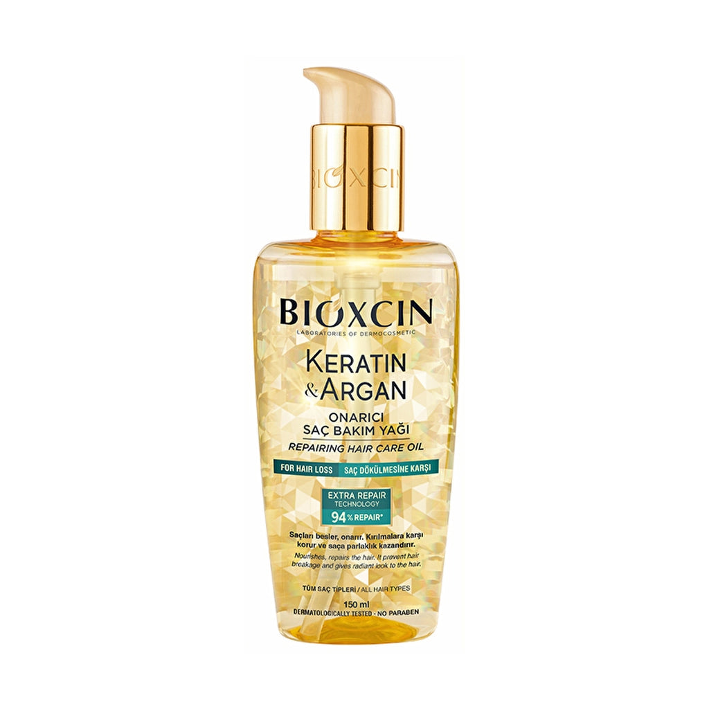 Bioxcin Keratin &amp; Argan Repairing Hair Care Oil 150 ml