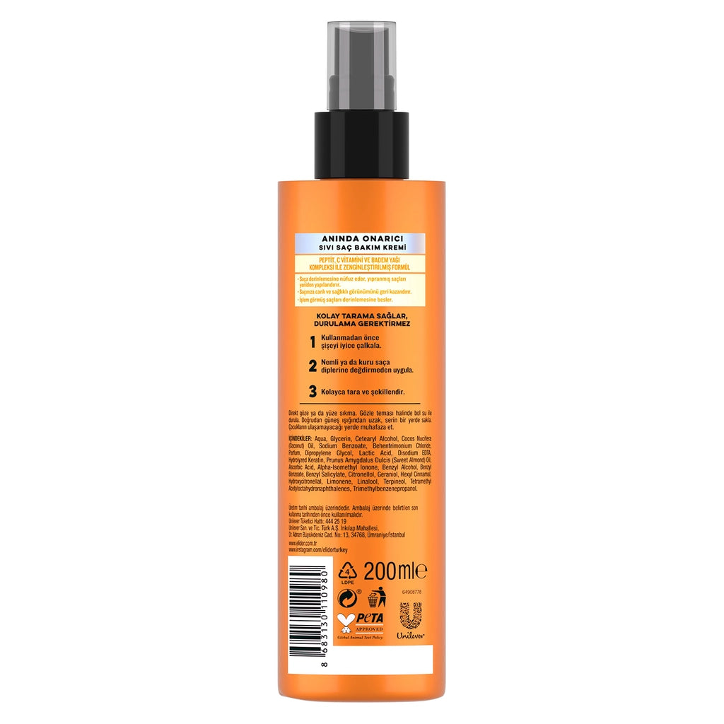Elidor Instant Repair Liquid Hair Care Cream 200 ml