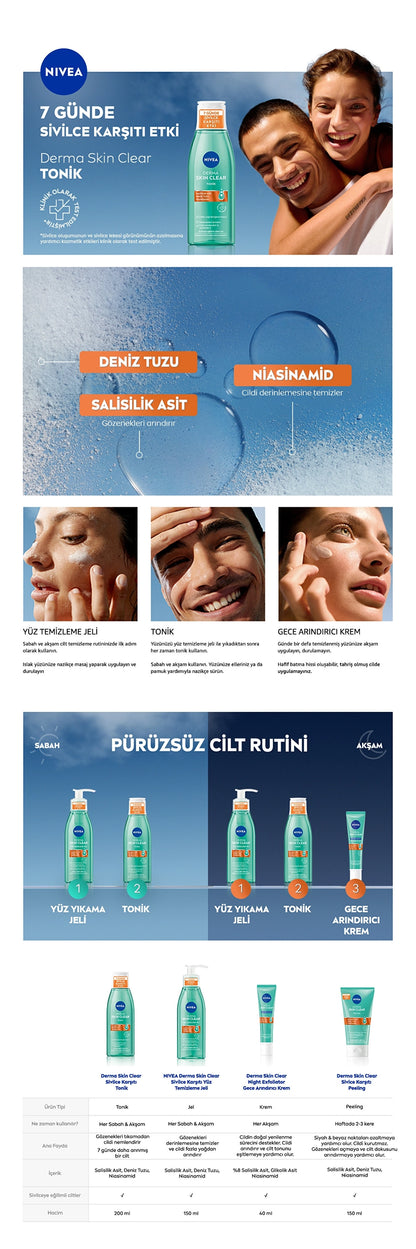 Nivea Derma Skin Clear Anti-Acne Tonic 200 ml