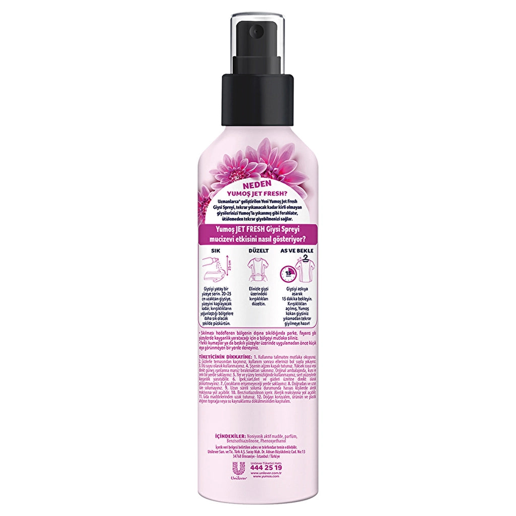 Yumoş Jet Fresh Spray Orchid 200 ml