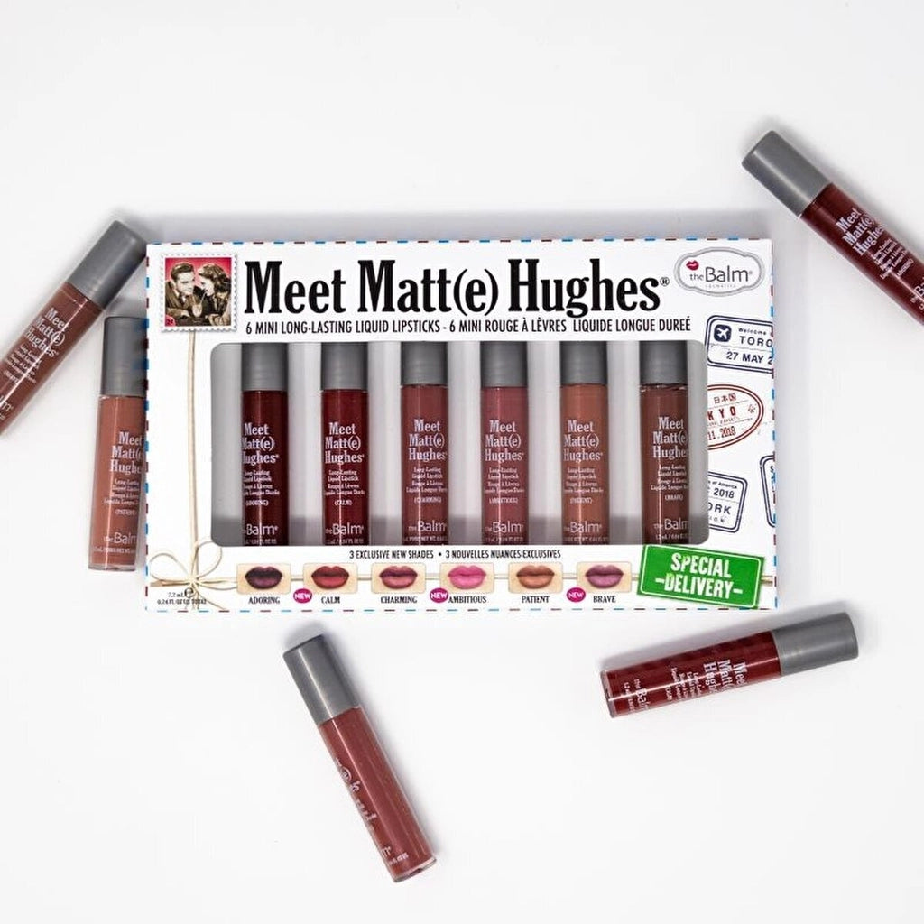 theBalm Meet Matte Hughes Special Delivery 6-Piece Lipstick Set