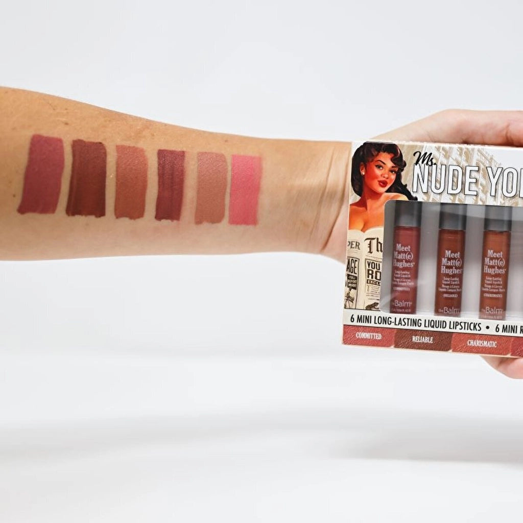 theBalm Meet Matte Hughes Ms. Nude York 6-Piece Lipstick Set