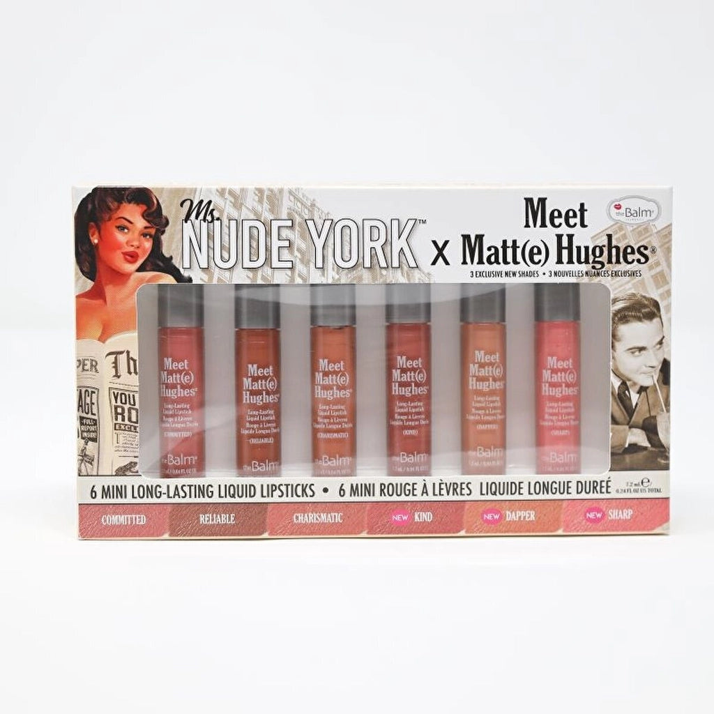 theBalm Meet Matte Hughes Ms. Nude York 6-Piece Lipstick Set