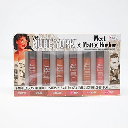 theBalm Meet Matte Hughes Ms. Nude York 6-Piece Lipstick Set