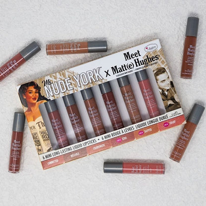 theBalm Meet Matte Hughes Ms. Nude York 6-Piece Lipstick Set