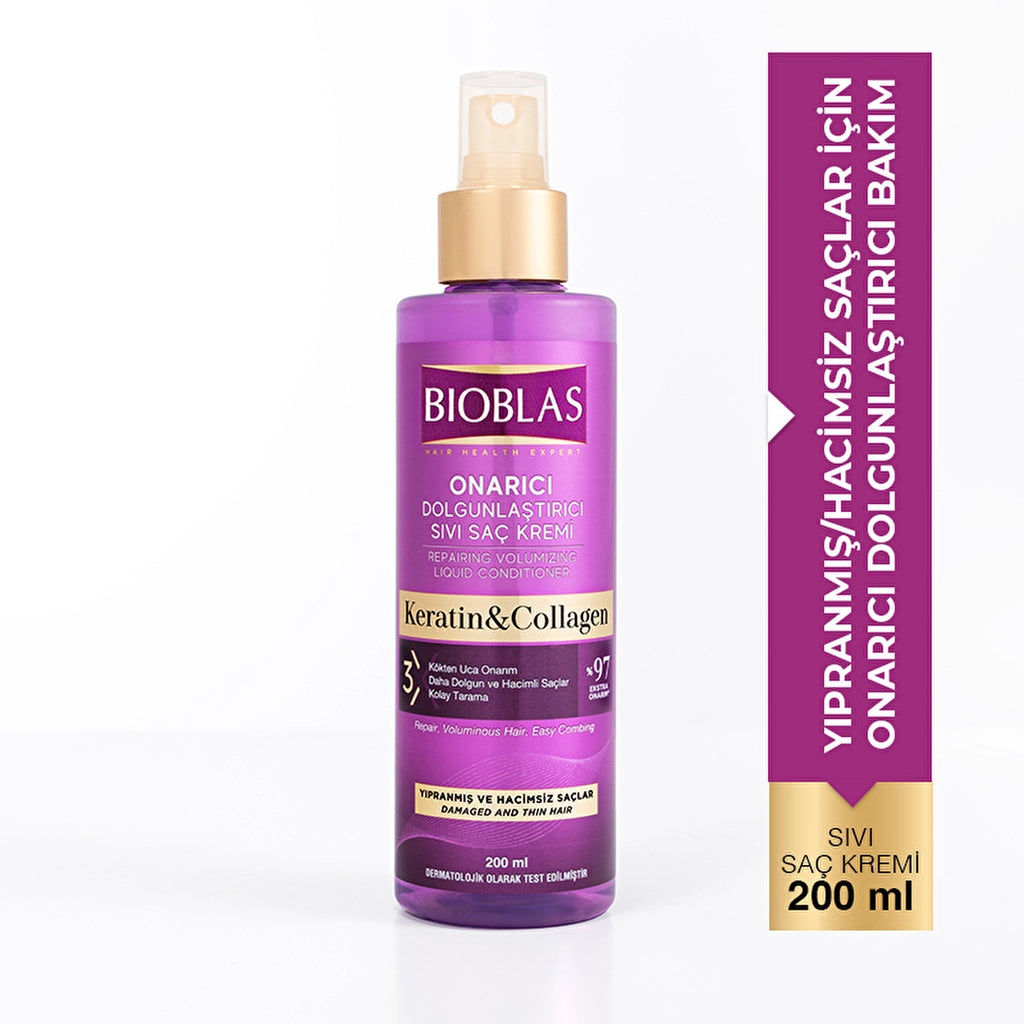 Bioblas Collagen &amp; Keratin Liquid Conditioner 200 ml