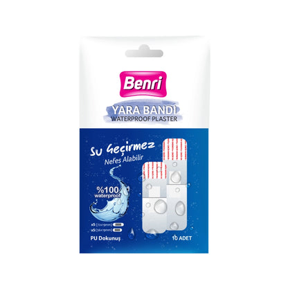 Benri Waterproof Band-Aid 10-pack