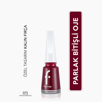 Flormar Nail Enamel Intensely Pigmented Nail Polish 310 Snow White