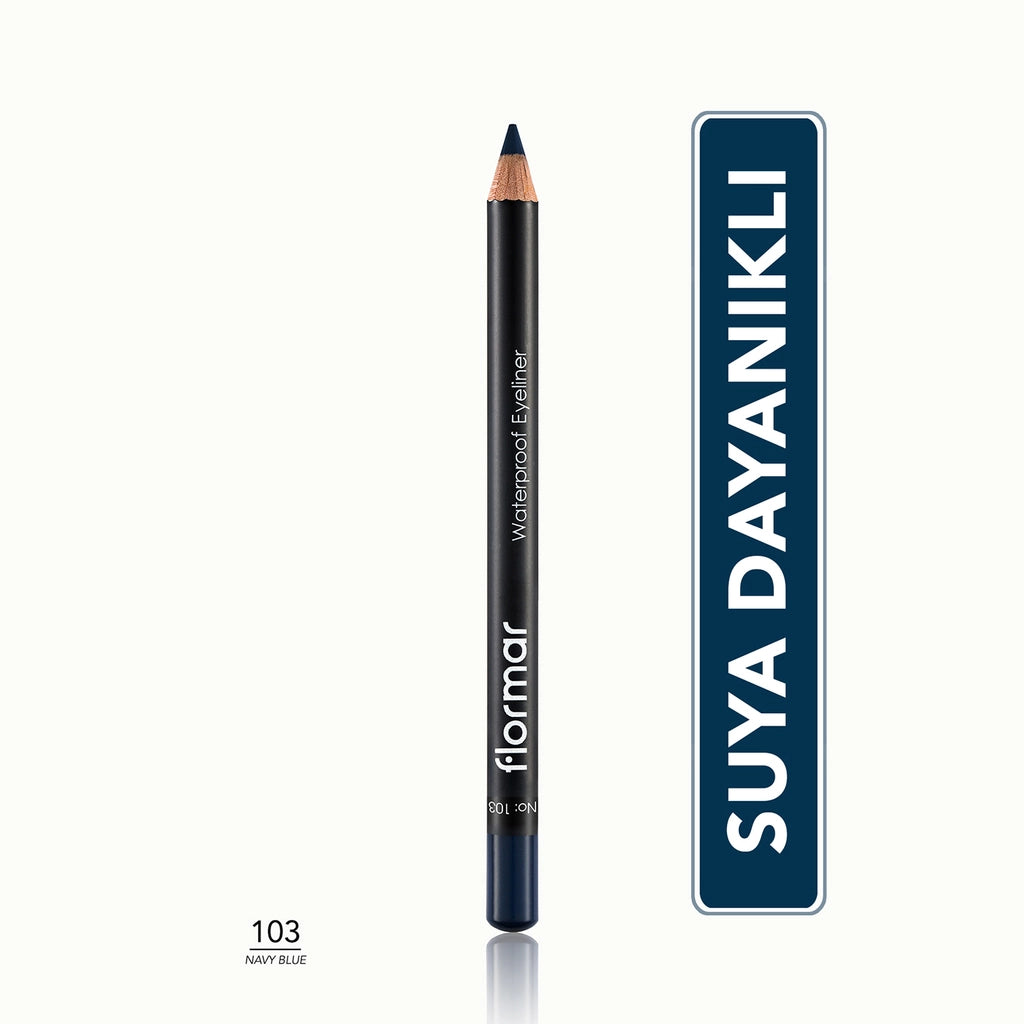 Flormar Waterproof and Intensely Pigmented Matte Eye Pencil 107 Copper Brown