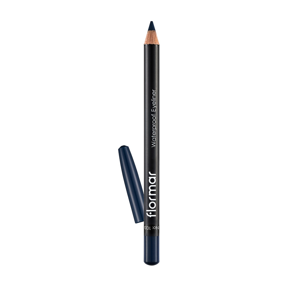 Flormar Waterproof and Intensely Pigmented Matte Eye Pencil 103 Navy Blue