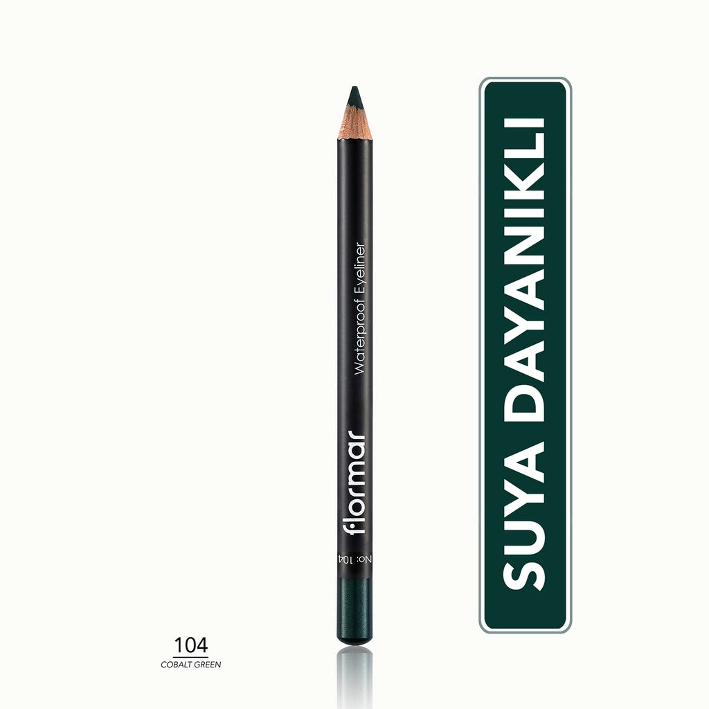Flormar Waterproof and Intensely Pigmented Matte Eye Pencil 114 Blue Sky