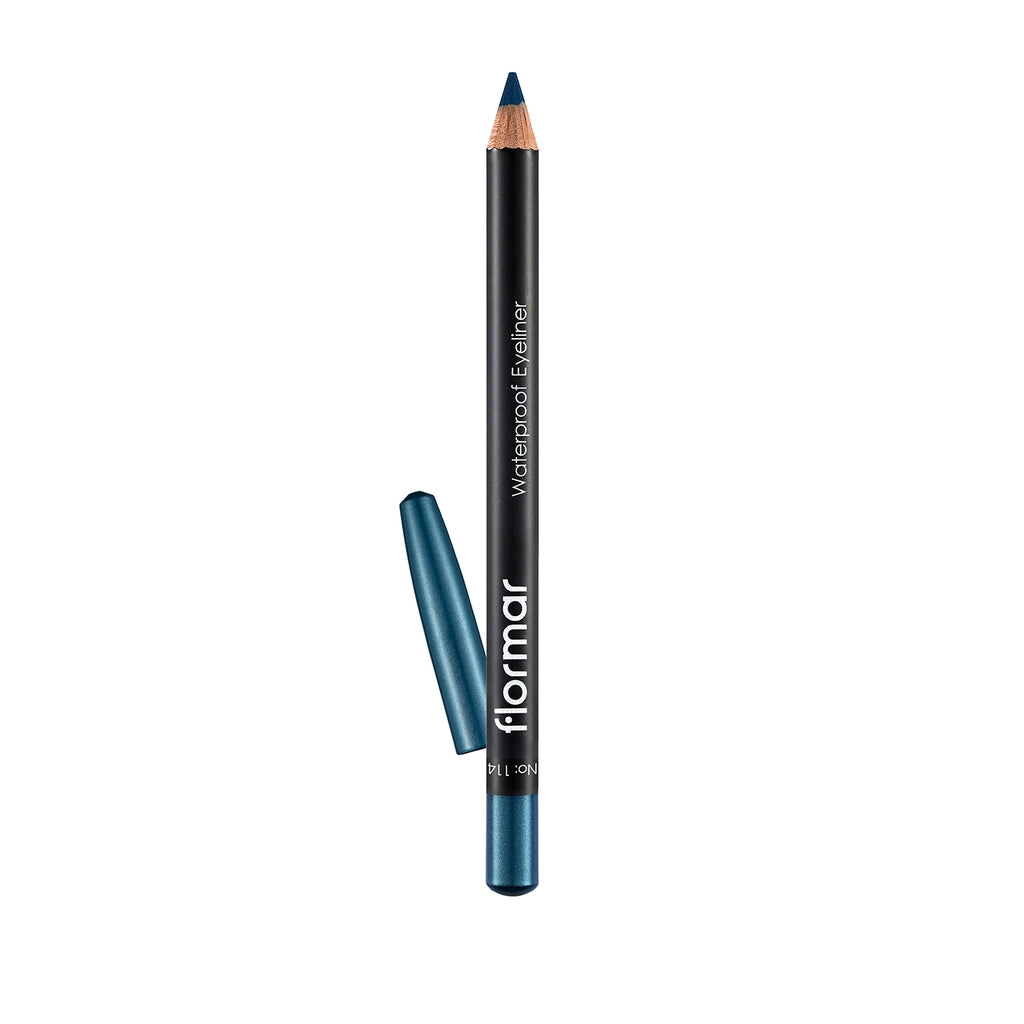 Flormar Waterproof and Intensely Pigmented Matte Eye Pencil 114 Blue Sky