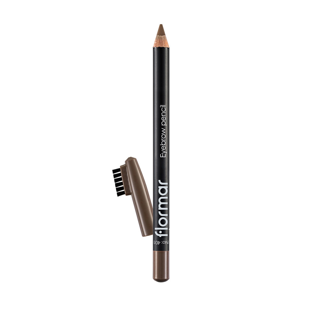 Flormar Eyebrow Pencil with Soft Tip and Diffusing Brush 401 Beige