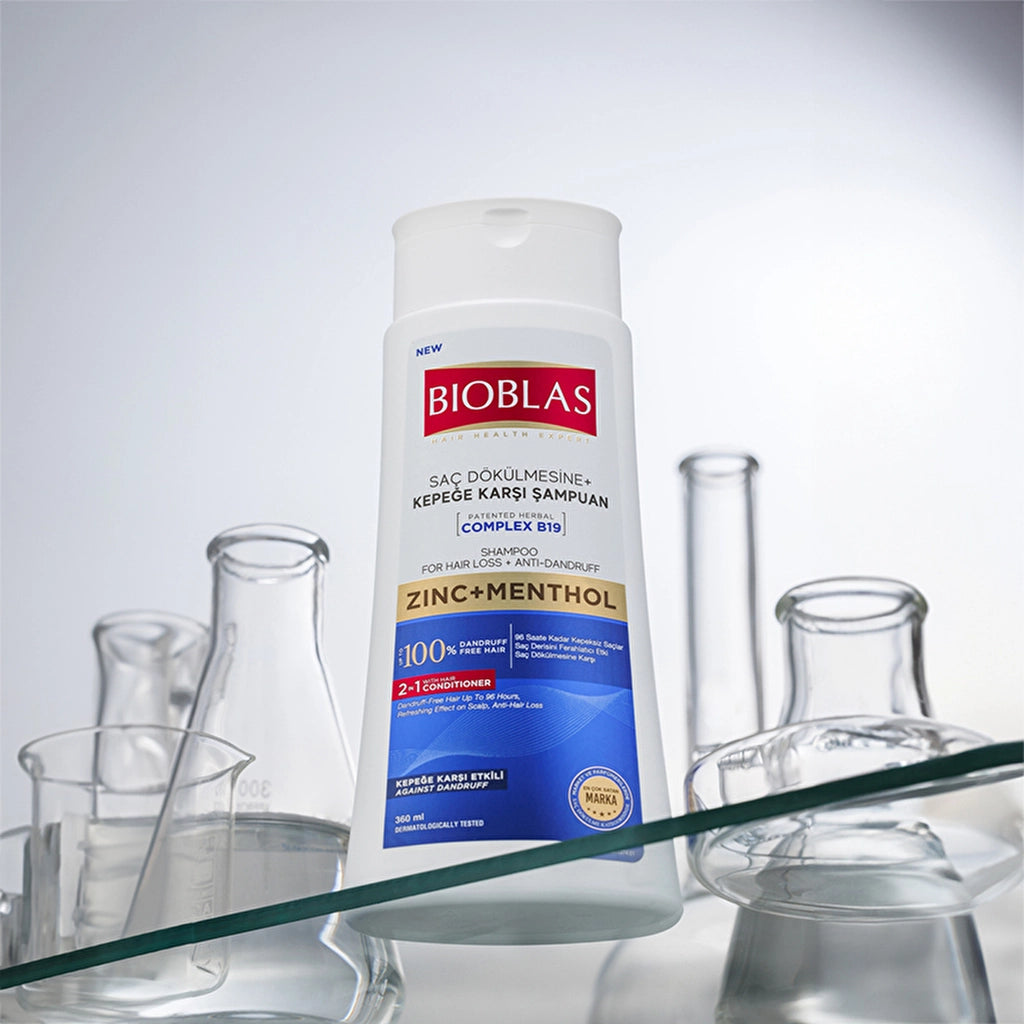Bioblas Zinc + Menthol Anti-Hair Loss and Dandruff Shampoo 360 ml