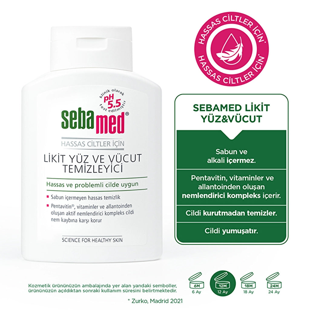Sebamed Liquid Face &amp; Body Cleanser 200 ml