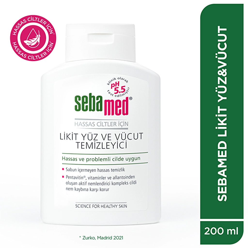 Sebamed Liquid Face &amp; Body Cleanser 200 ml