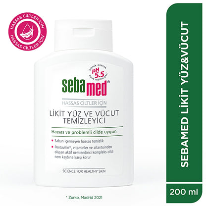 Sebamed Liquid Face &amp; Body Cleanser 200 ml