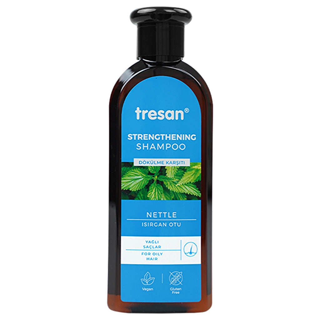 Tresan Anti-Hallage Nettle Strengthening Care Shampoo for Oily Hair 300 ml