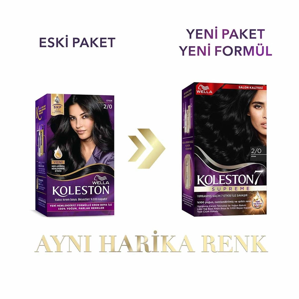 Wella Koleston Supreme Hair Dye 2/0 Black