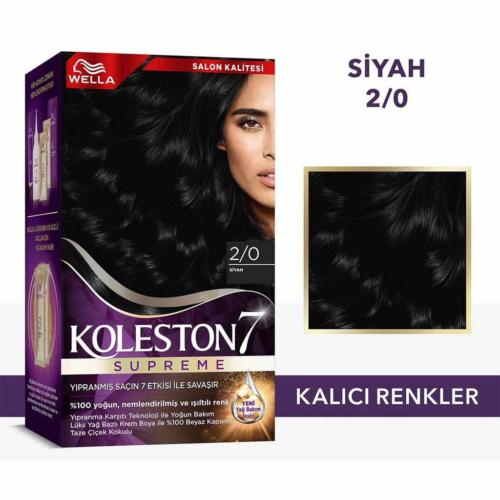 Wella Koleston Supreme Hair Dye 2/0 Black