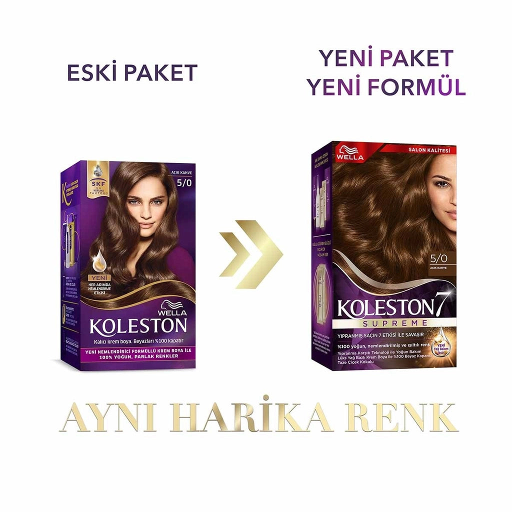 Wella Koleston Supreme Hair Dye 5/0 Light Brown