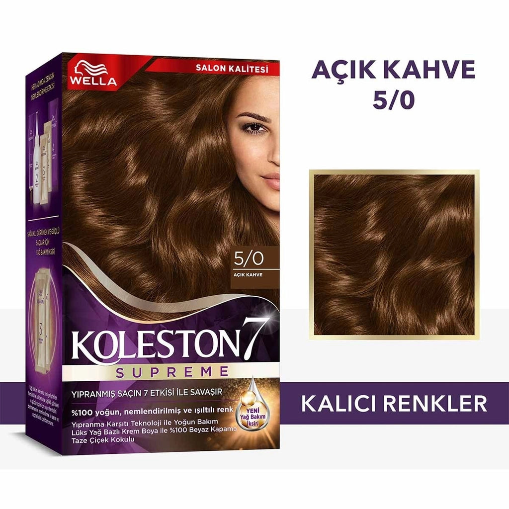 Wella Koleston Supreme Hair Dye 5/0 Light Brown