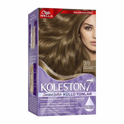 Wella Koleston Supreme Hair Dye 7/1 Ashy Auburn (Infinite Shimmer Ashy Tones)