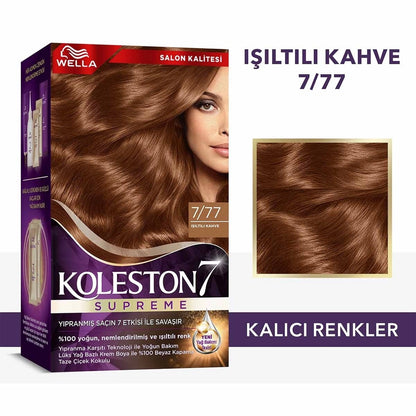 Wella Koleston Supreme Hair Dye 7/77 Shiny Brown