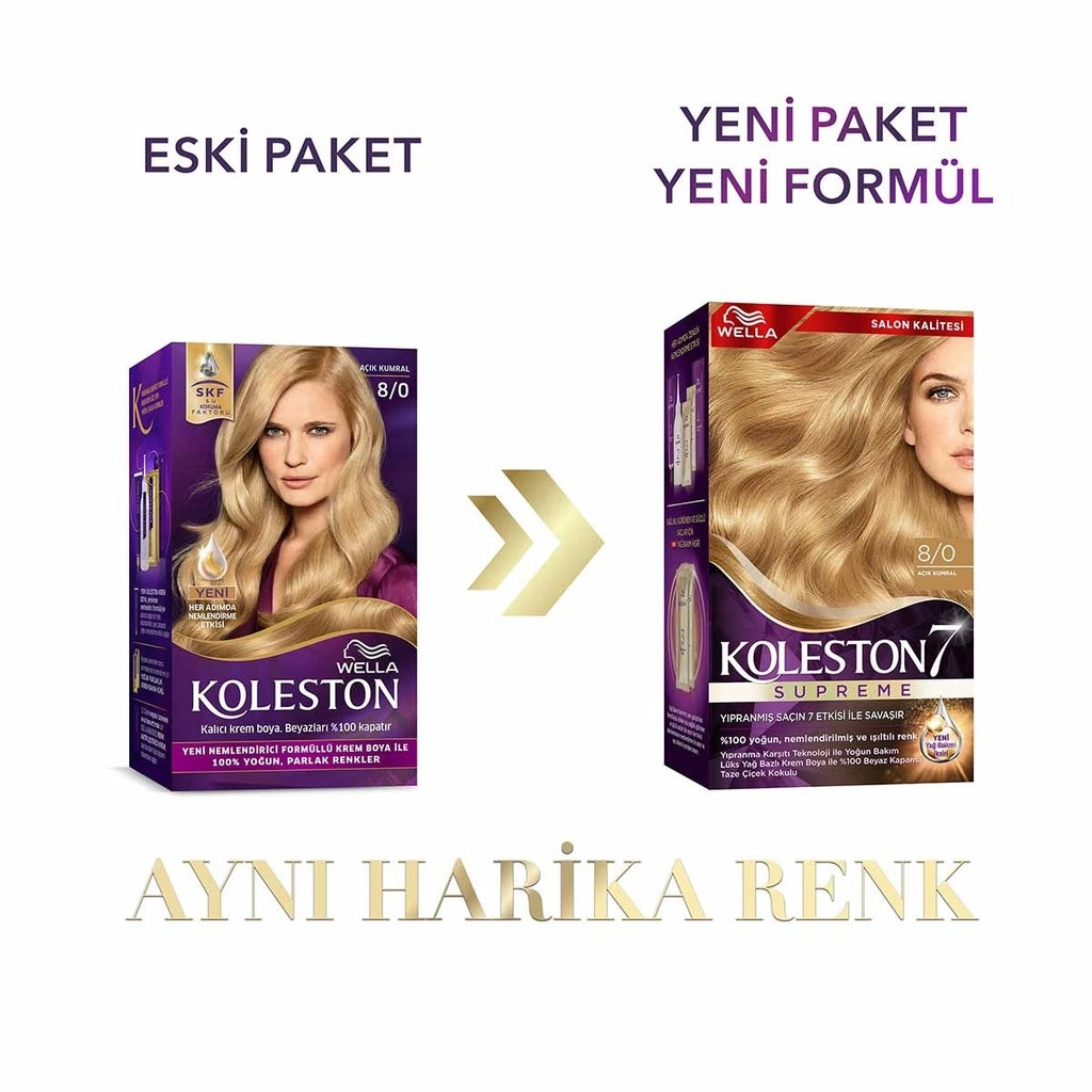 Wella Koleston Supreme Hair Dye 8/0 Light Auburn