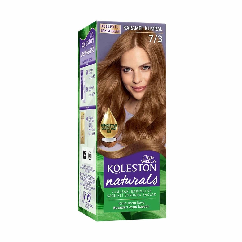 Wella Koleston Naturals Hair Dye 7/3 Caramel Auburn