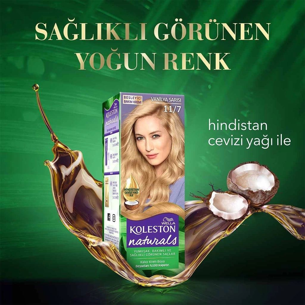 Wella Koleston Naturals Hair Dye 8/1 Light Ashy Auburn