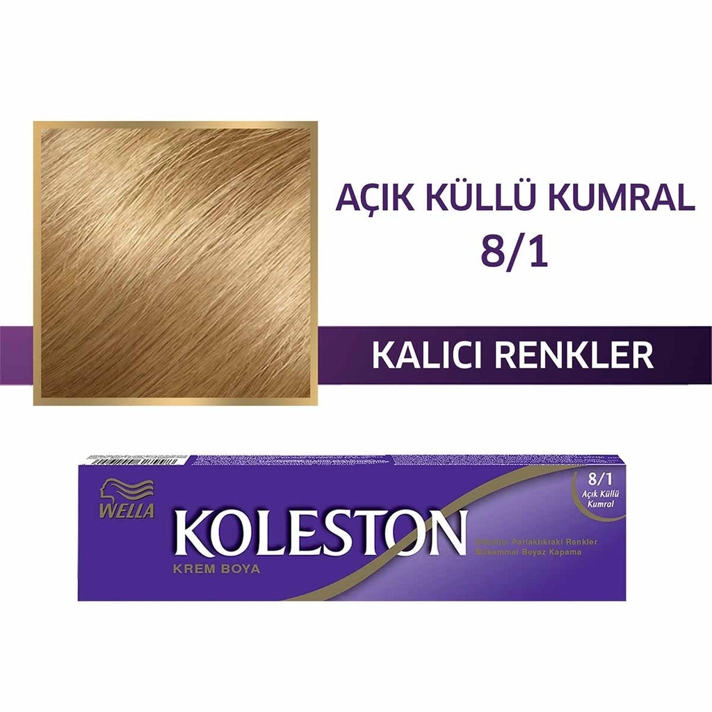Wella Koleston Single Tube Paint 8/1 Light Ashy Auburn