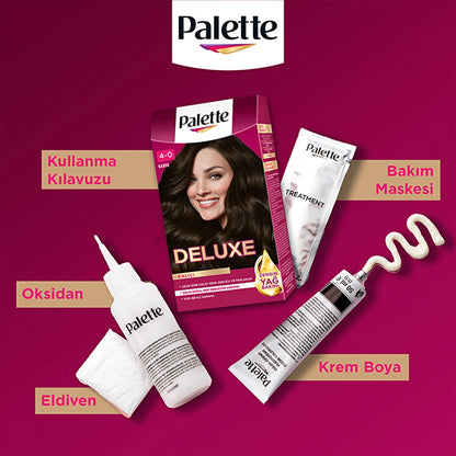 Palette Deluxe Hair Dye 4-0 Brown