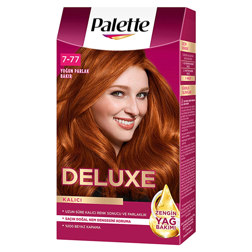Palette Deluxe Hair Dye 7-77 Intense Shiny Copper