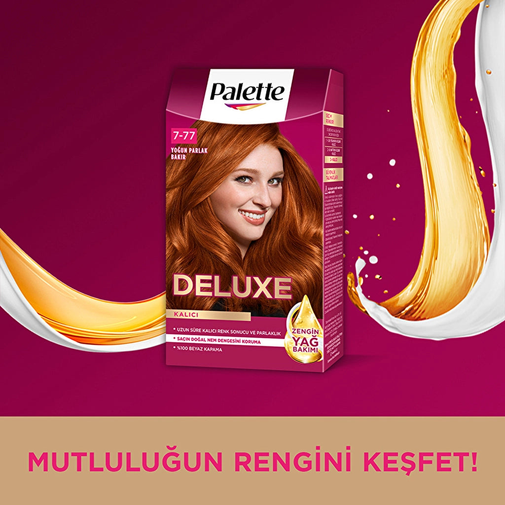 Palette Deluxe Hair Dye 7-77 Intense Shiny Copper