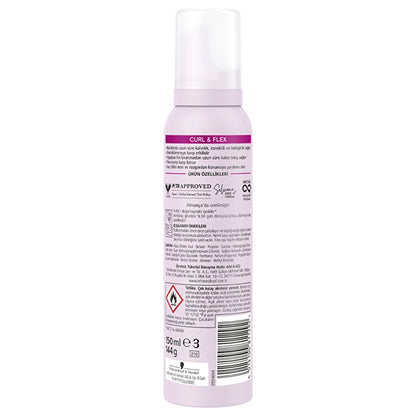 Taft Curl &amp; Flex Hair Mousse 150 ml
