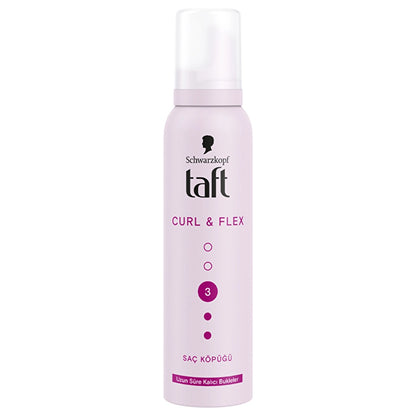 Taft Curl &amp; Flex Hair Mousse 150 ml
