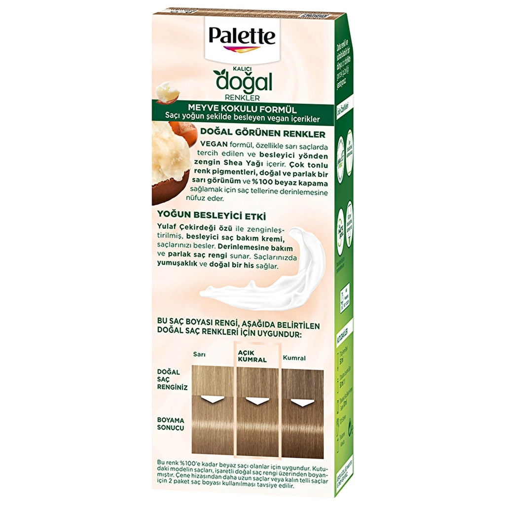 Palette Permanent Natural Colors Hair Dye 8-0 Honey Foam