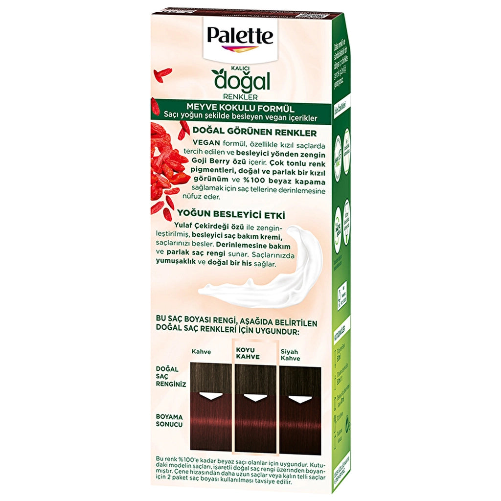 Palette Permanent Natural Colors Hair Dye 3-68 Red Chocolate