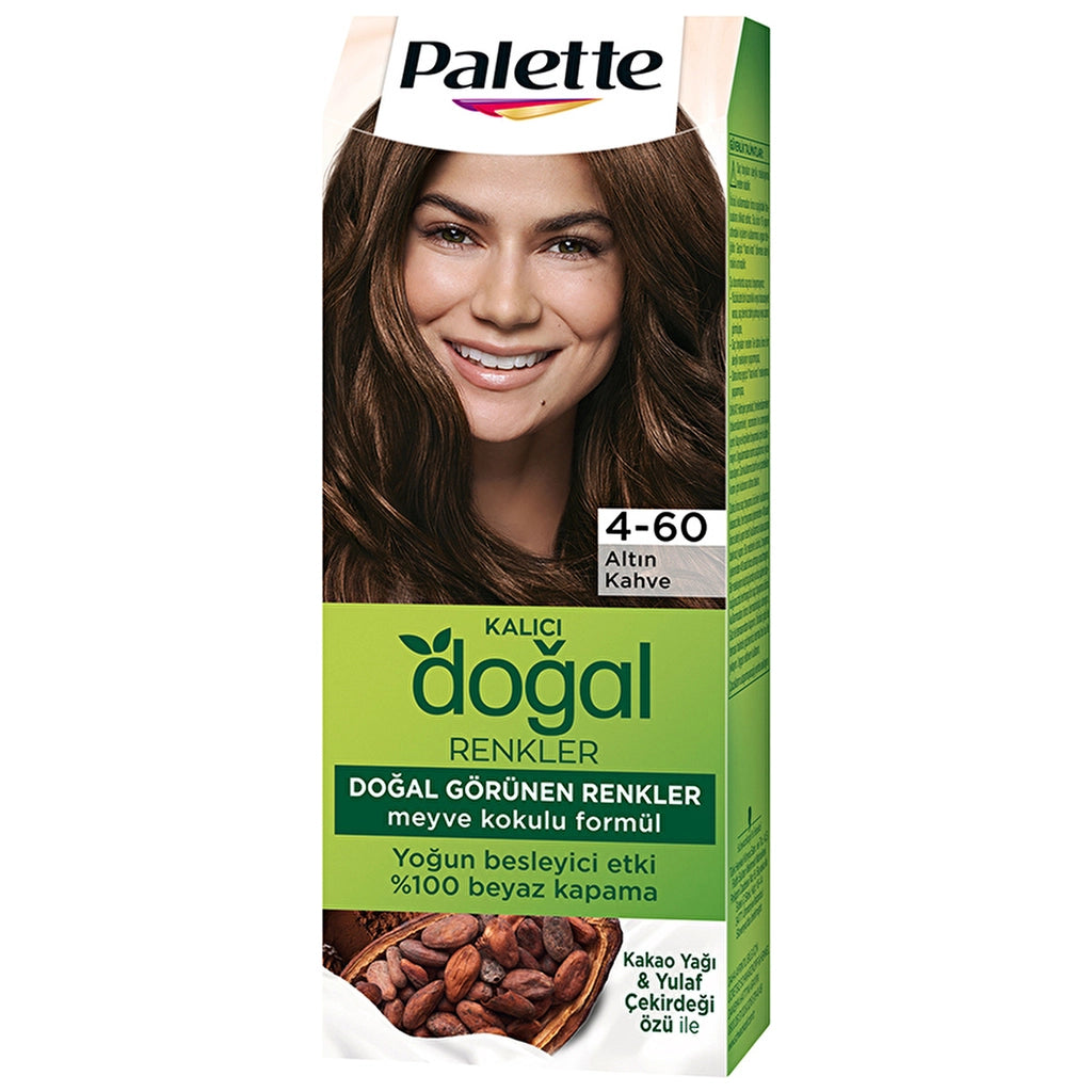 Palette Permanent Natural Colors Hair Dye 4-60 Golden Brown