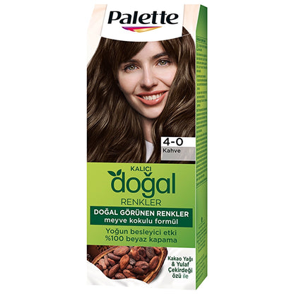 Palette Permanent Natural Colors Hair Dye 4-0 Brown
