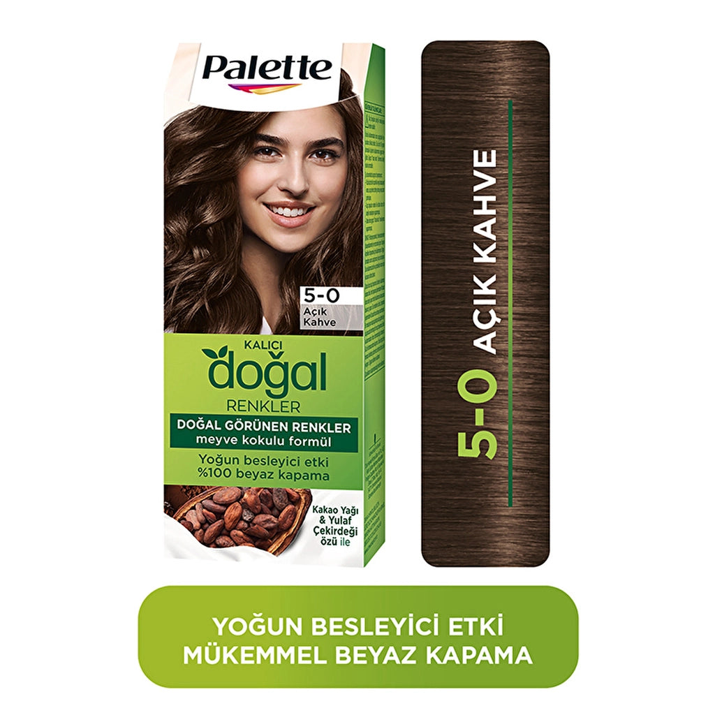 Palette Permanent Natural Colors Hair Dye 5-0 Light Brown