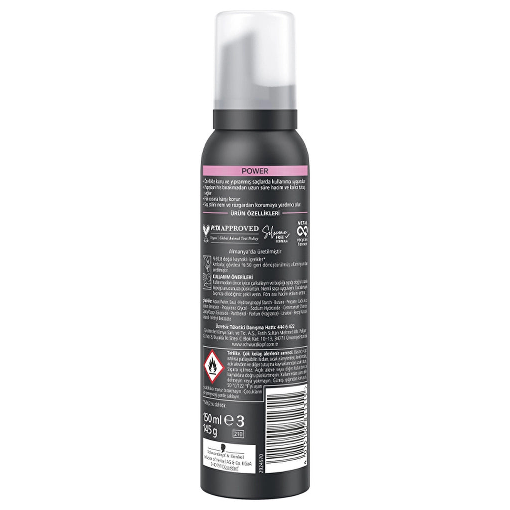 Taft Power Cashmere Hair Mousse 150 ml