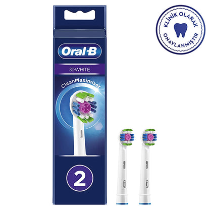 Oral-B Spare Head 3D White 2-pack