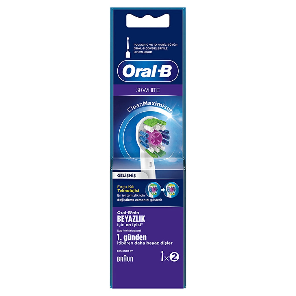 Oral-B Spare Head 3D White 2-pack