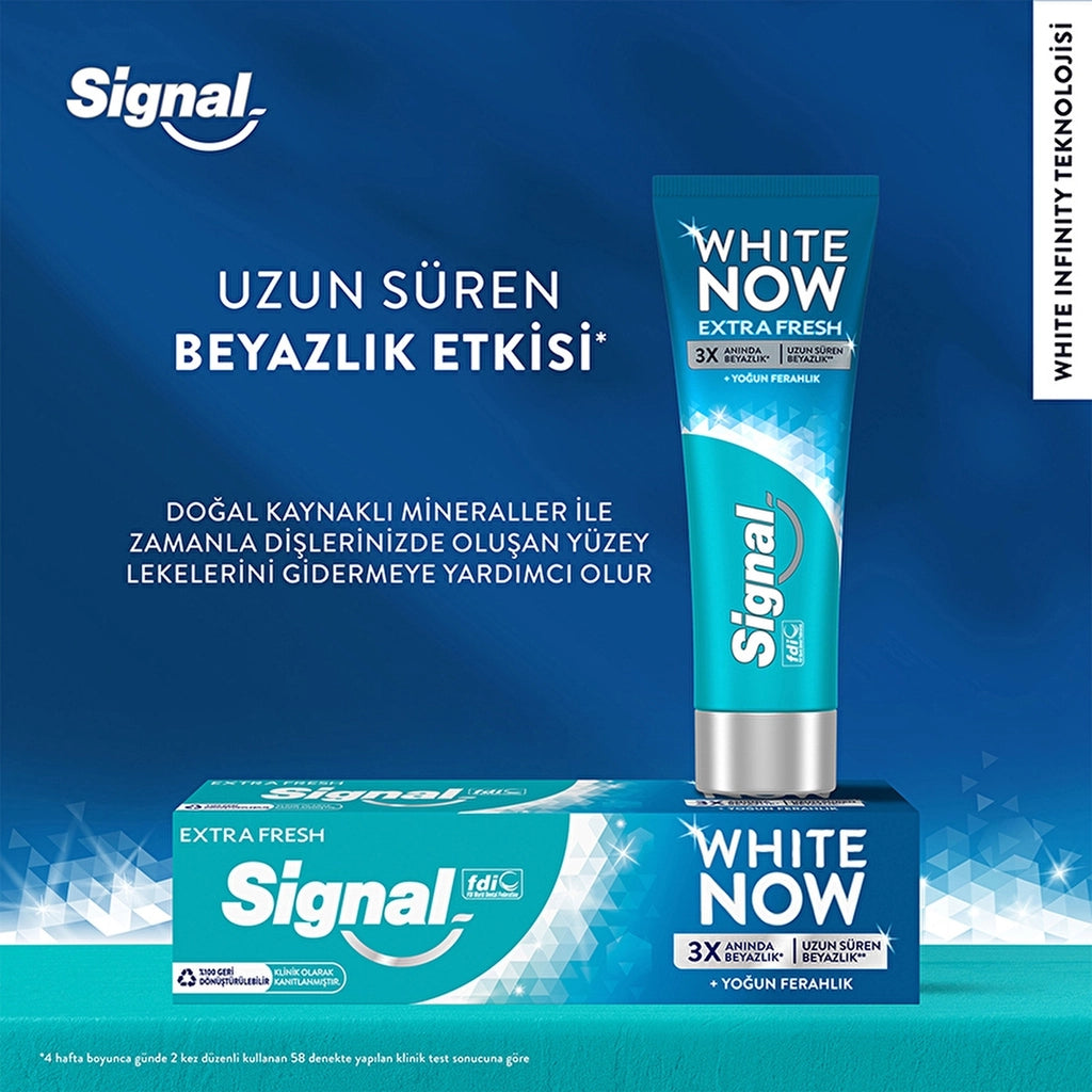 Signal White Now Extra Fresh Instant Whitening Toothpaste 75 ml